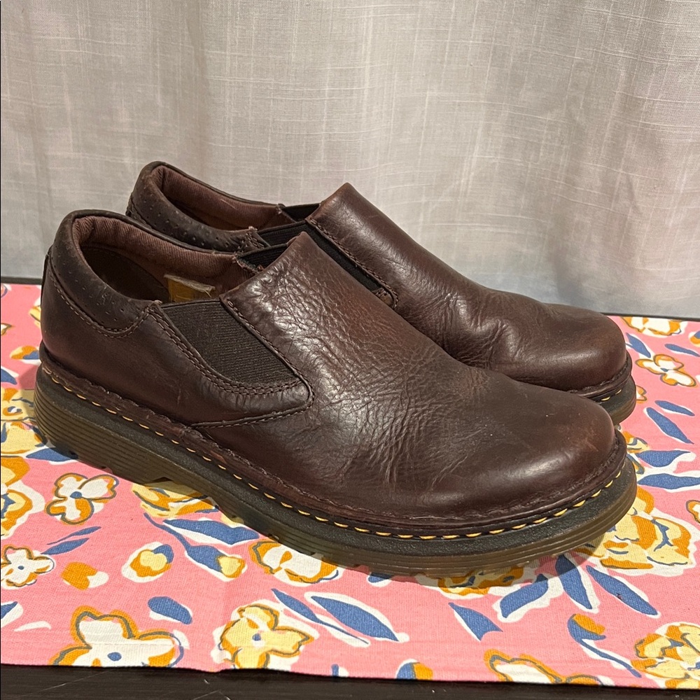 Dr. Martens Rich Brown Slip-On Loafers